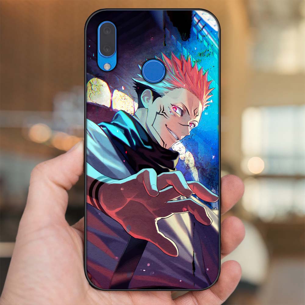 Ốp lưng Huawei Nova 3, Nova 3i, Nova 3e, P20 Lite viền đen in hình Sukuna Yuji Jujutsu Kaisen Chú Thuật Hồi Chiến