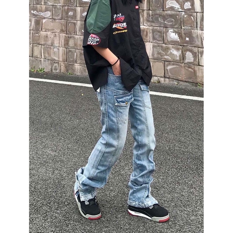 Carpenter Jeans - Quần Jeans form rộng túi trước khoá chân