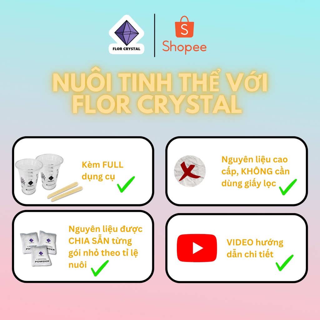🧧 KDP KH2PO4 bộ nuôi tinh thể