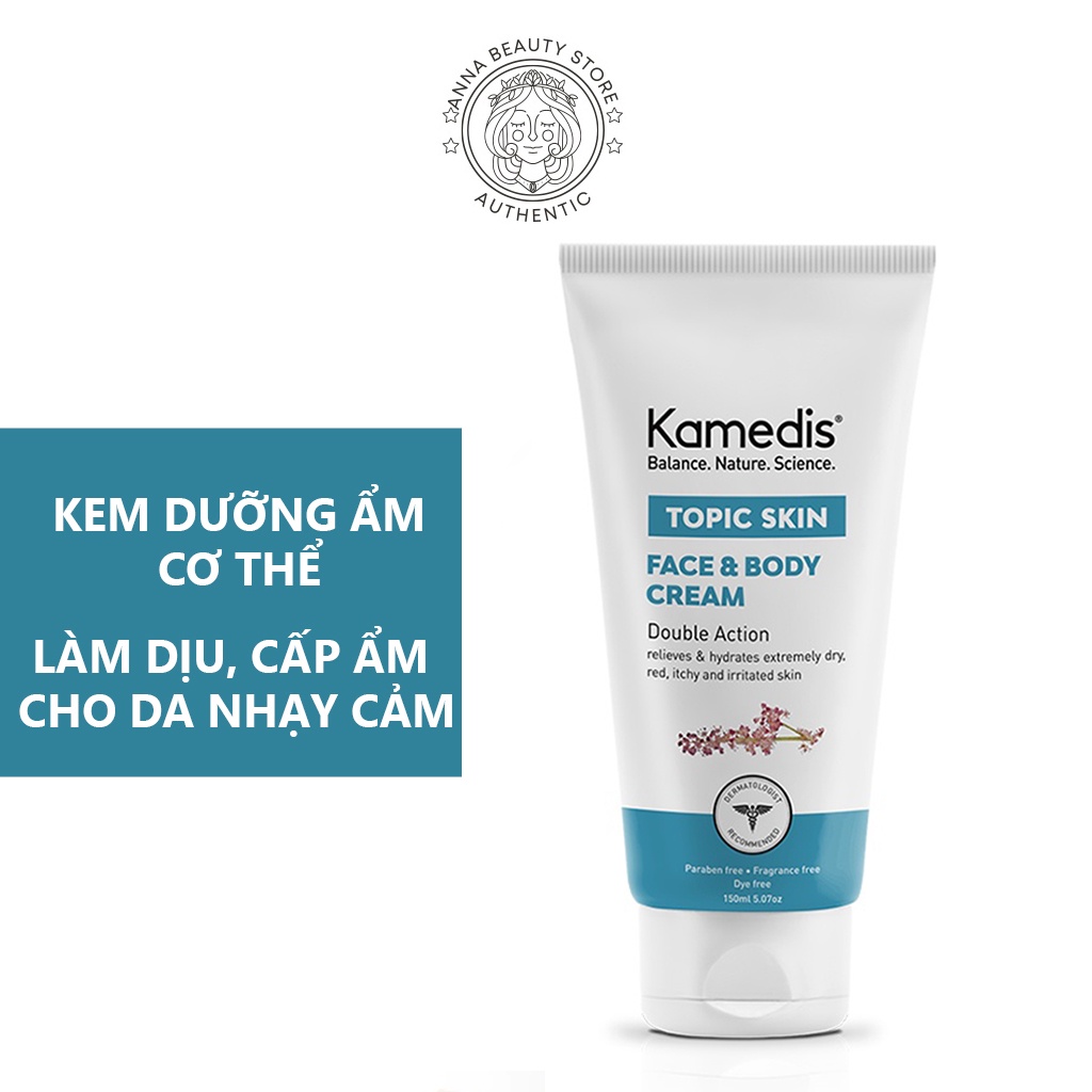 Kem Kamedis Skin Face & Body 50ml x 150ml - Dưỡng Dịu Da Kích Ứng, Viêm Ngứa