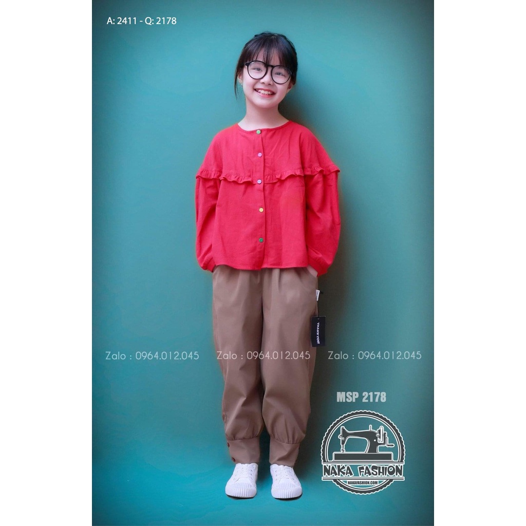 Áo Dài Tay Bèo Lưng - MSP 2411