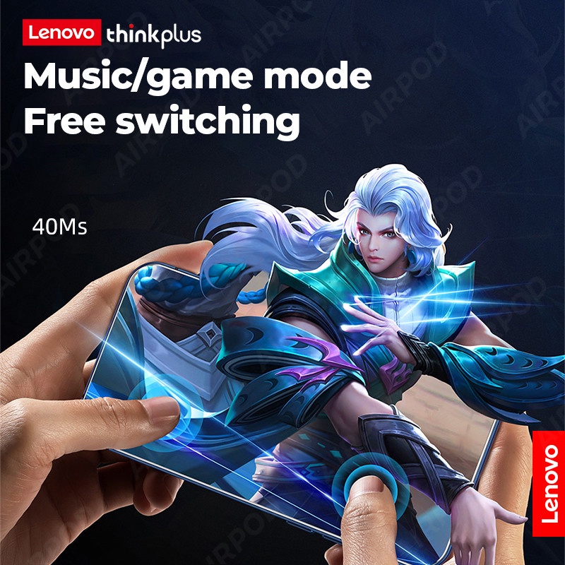 LENOVO XT60 Tai Nghe Nhét Tai Thể Thao Không Dây Bluetooth 5.3 9D Chống Nước Có Micro Cho Điện Thoại Xiaomi JBL