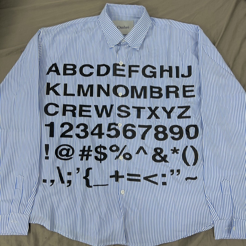 Pass Rộng Mua 380 Áo Sơ Mi Sọc Tay Dài Xanh Trắng, Cam Trắng Hoạ Tiết Chữ Local Brand Unisex Nam Nữ