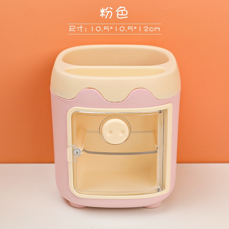 Hộp Đựng Bút Để Bàn Đa Năng Họa Tiết Hoạt Hình Dễ Thương