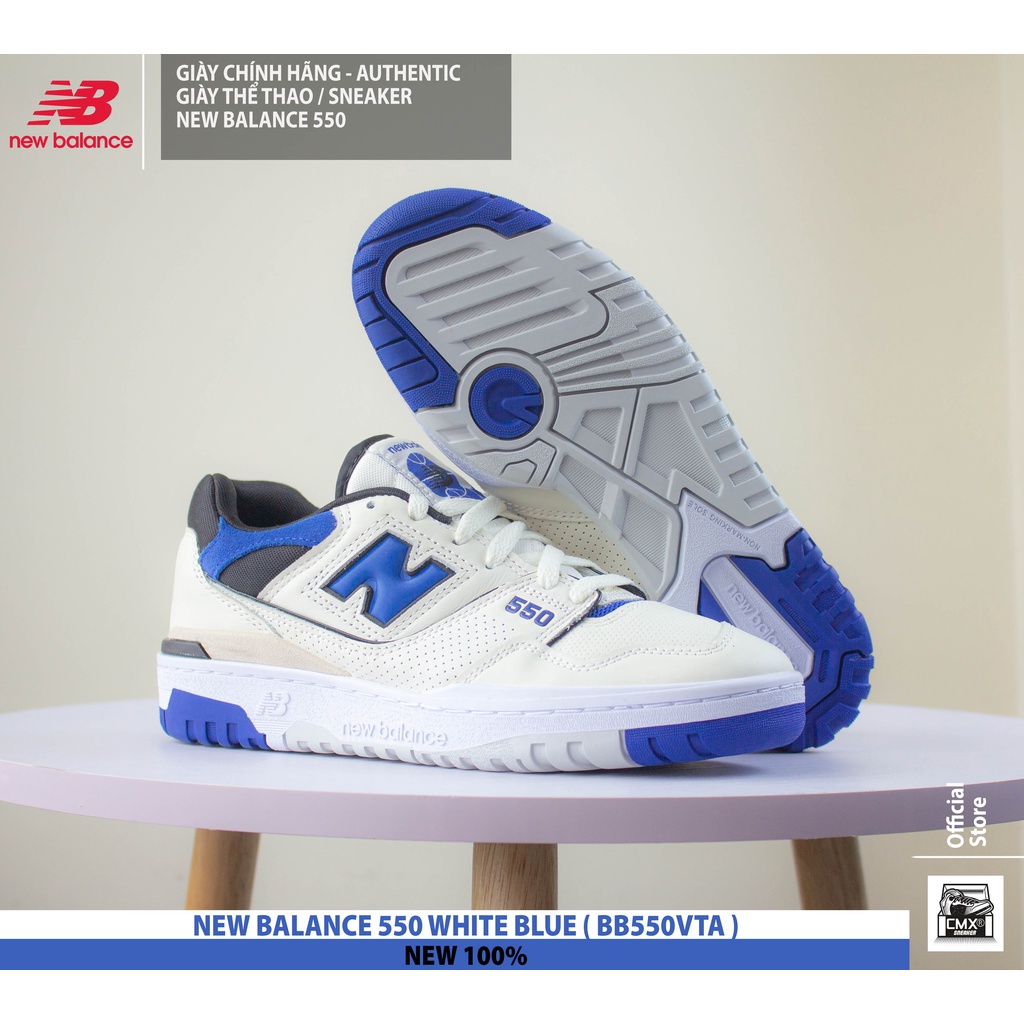 Giày New Balance 550 WHITE BLUE  - AUTHENTIC 100%