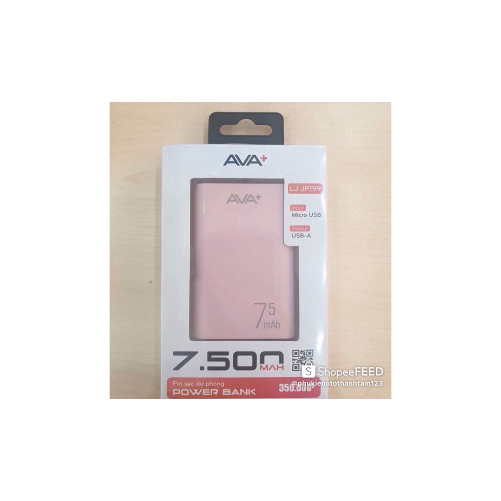 PIN SẠC DỰ PHÒNG AVA+ 7500mAh