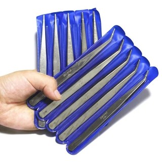 Nhíp gắp chỉ, nhíp xỏ chỉ bằng thép không gỉ cong & thẳng