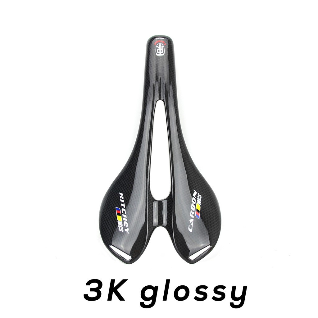 Miếng Dán Logo WCS 3K Bằng Sợi Carbon Bảo Vệ Yên Xe Đạp Leo Núi