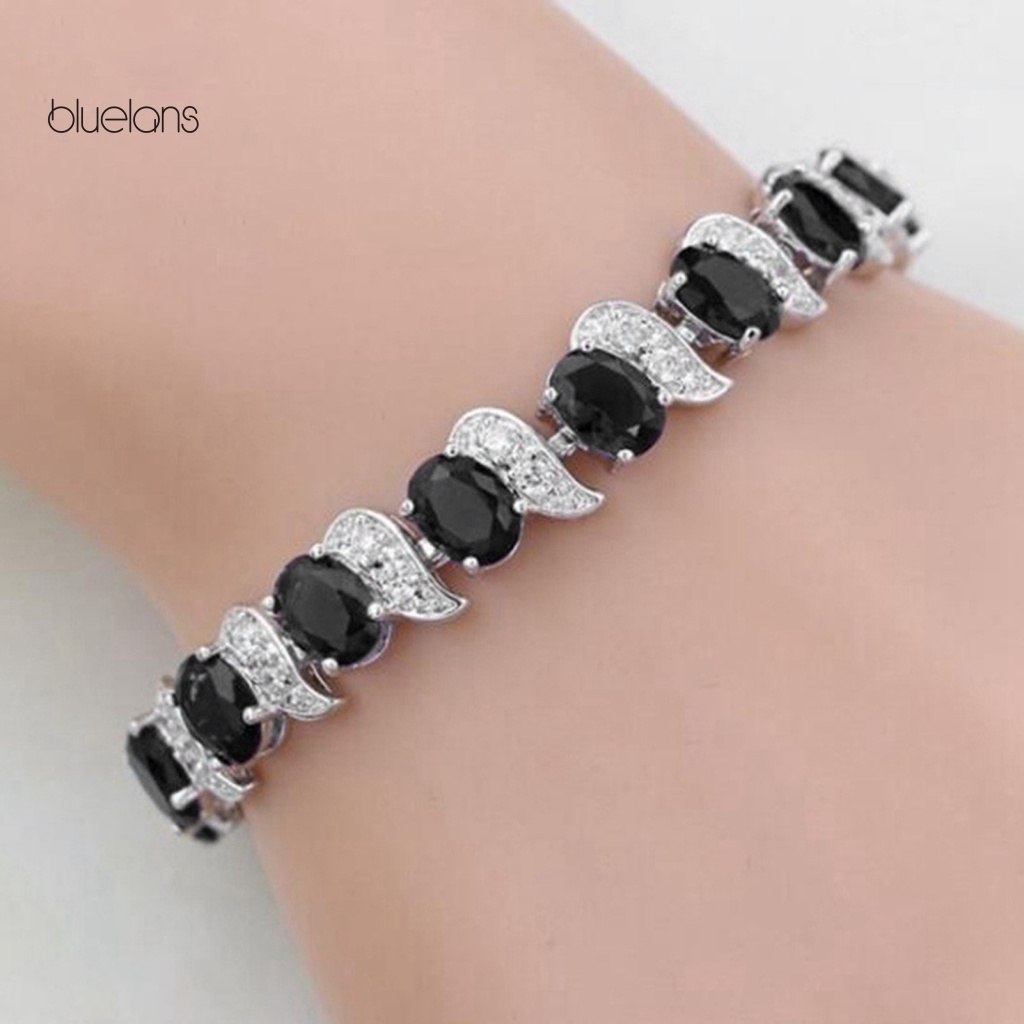 Vòng Tay Đính Đá Nhiều Màu Sắc Thanh Lịch Cho Nữ