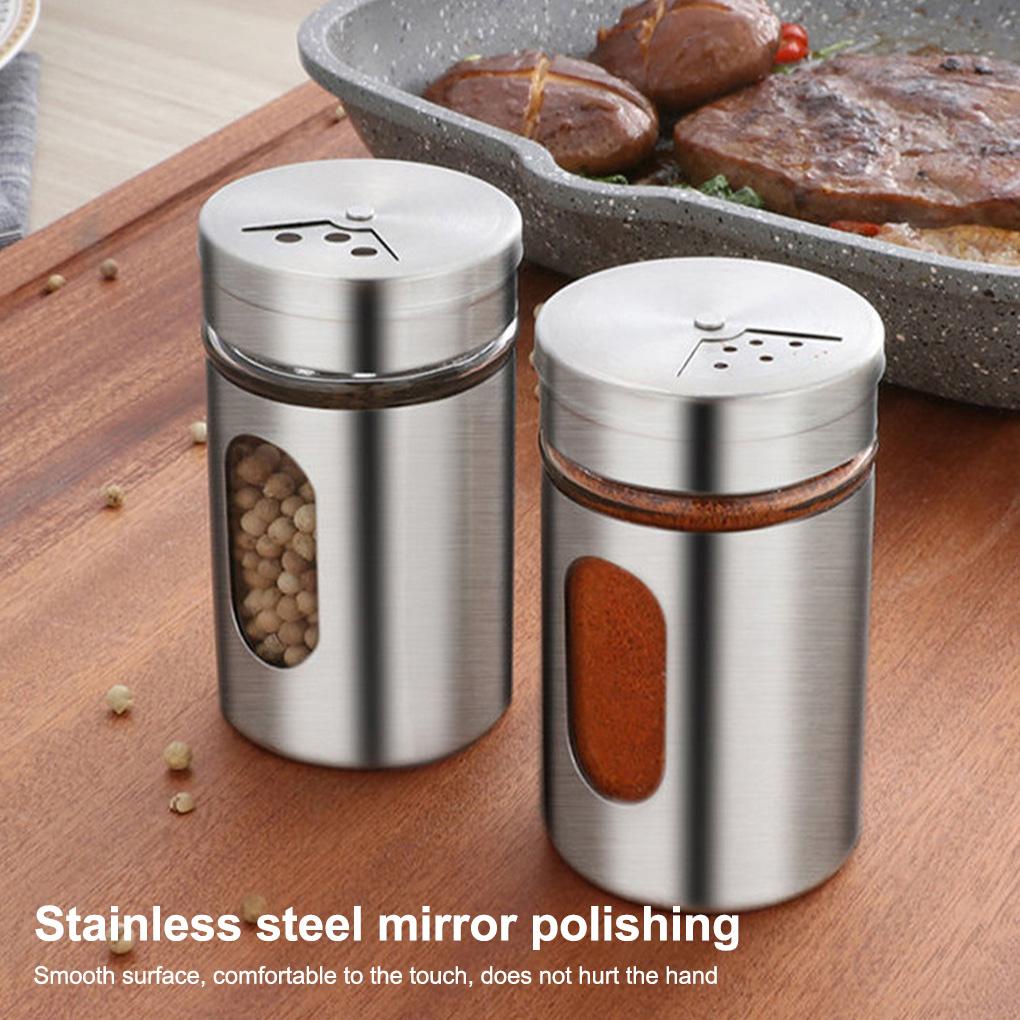 Giá Đỡ Lọ Gia Vị Bằng Thép Không Gỉ Có Thể Xoay Tiện Lợi Dành Cho Nhà Bếp