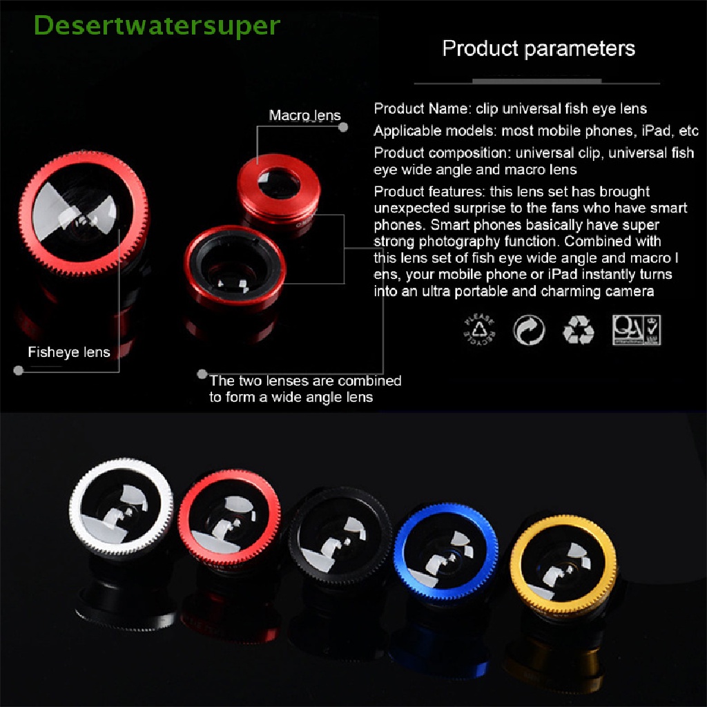 Thấu Kính Mắt Cá Góc Rộng Kèm Kẹp Giữ Điện Thoại