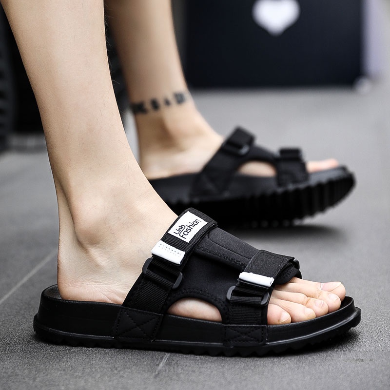 Dép Sandal Đế Dày Siêu Nhẹ Phối Lưới Thoáng Khí Thời Trang Đi Biển Cho Nam Và Nữ Size 36-46