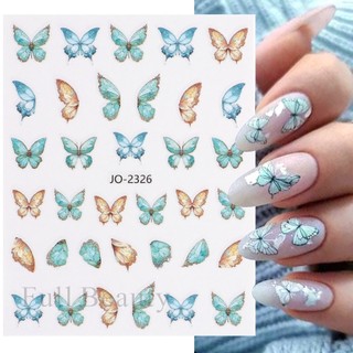 Sticker Dán Móng Hình Bướm 3d