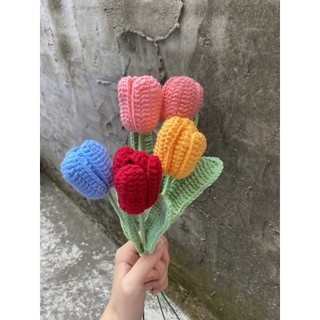 hoa tulip bằng len HandMade