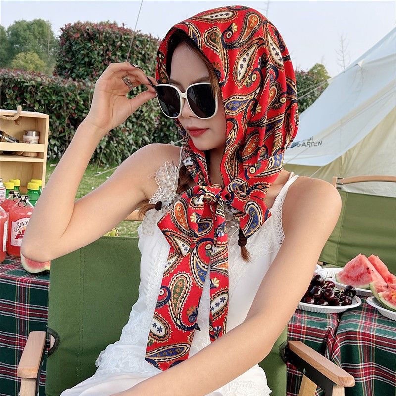 Mũ Trùm Đầu Bằng Lụa Satin Nhân Tạo Đa Năng Phong Cách Mới
