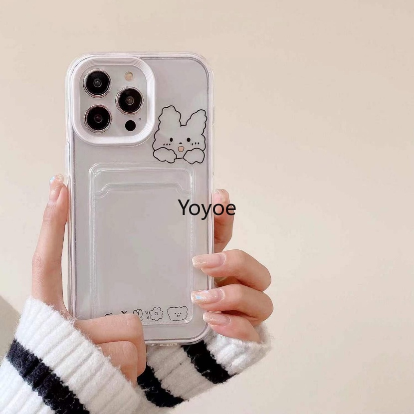 Ốp Điện Thoại Silicone Mềm Trong Suốt Chống Sốc In Hình Hoạt Hình Cho IPhone 14 Plus 11 12 13 14 Pro XS Max X XR 7 8 6 Plus Giá Đỡ