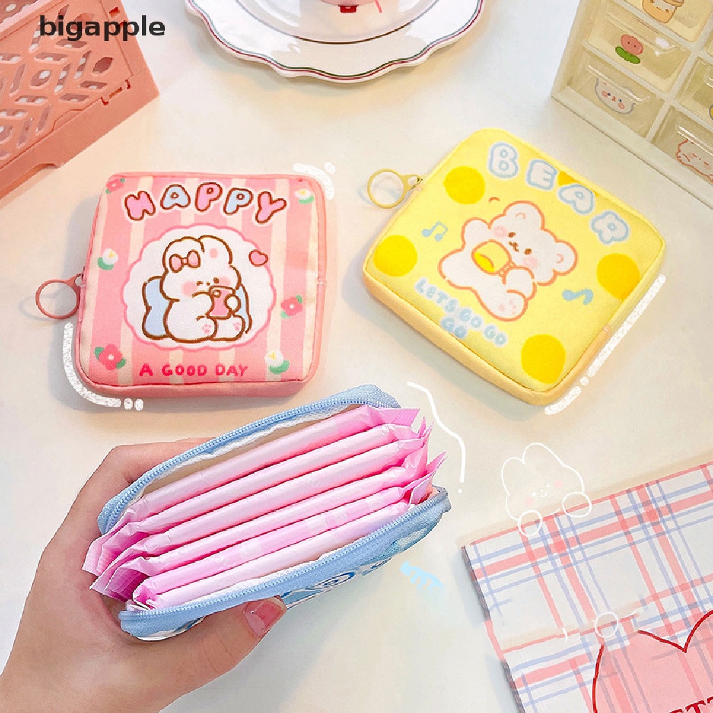 Bigapple Túi Đựng Khăn Giấy Vệ Sinh Mỹ Phẩm Son Môi Trang Điểm Dễ Thương Nhỏ Gọn RDG Cho Nữ