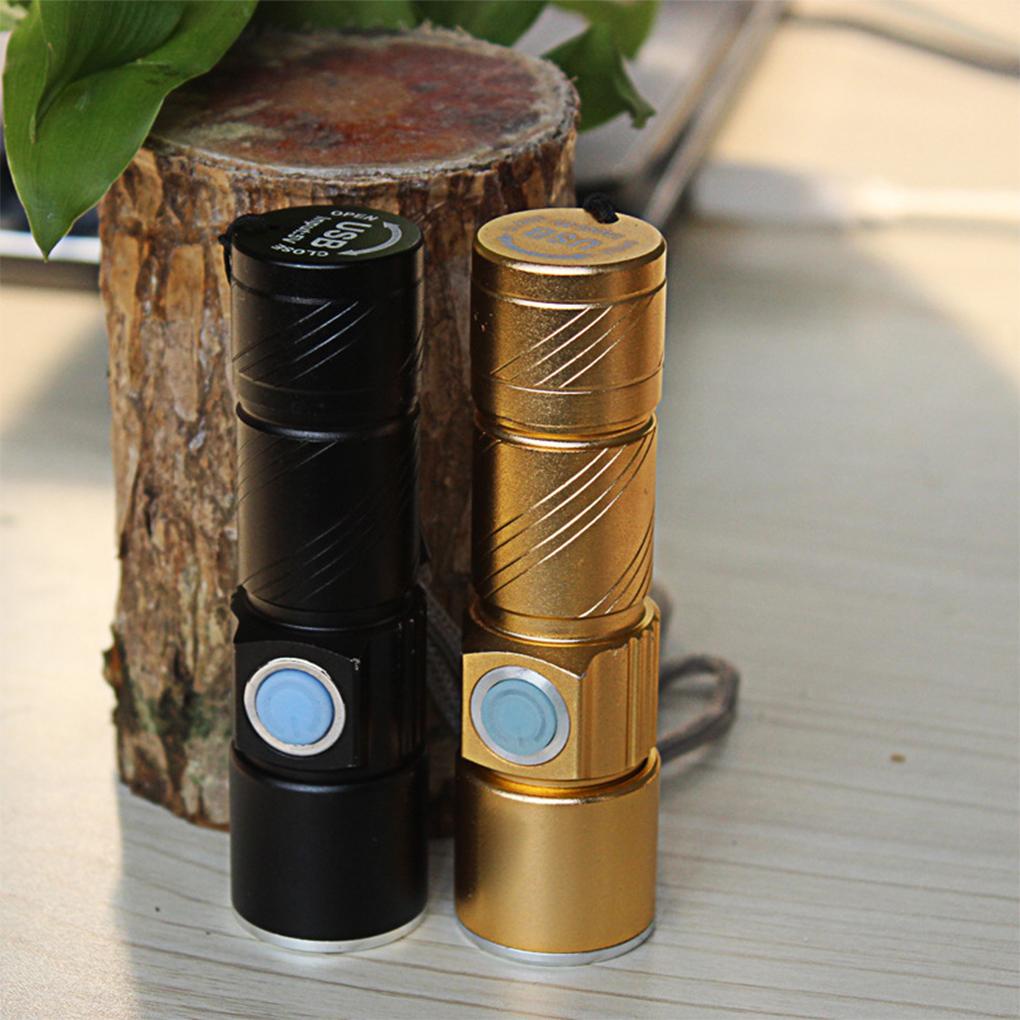 Đèn Pin Sạc USB Q5 3 Chế Độ Sáng Tiện Dụng