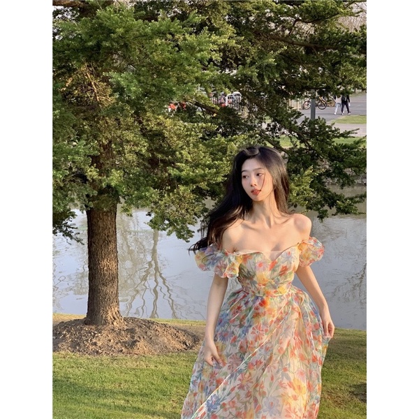 /order taobao/ Đầm Maxi Hoa