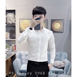 Áo sơ mi phối vai nam cao cấp