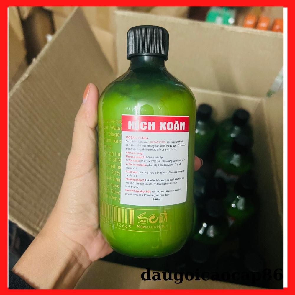kích xoăn tóc OCEAN PLUSr 450ml chính hãng, thuốc uốn tóc, thuốc làm xoăn tóc đơn giản