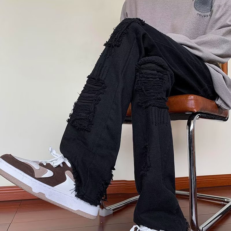 Quần jean ống suông Thiết Kế Trẻ Trung Giản Dị Thời Trang Dành Cho Nam