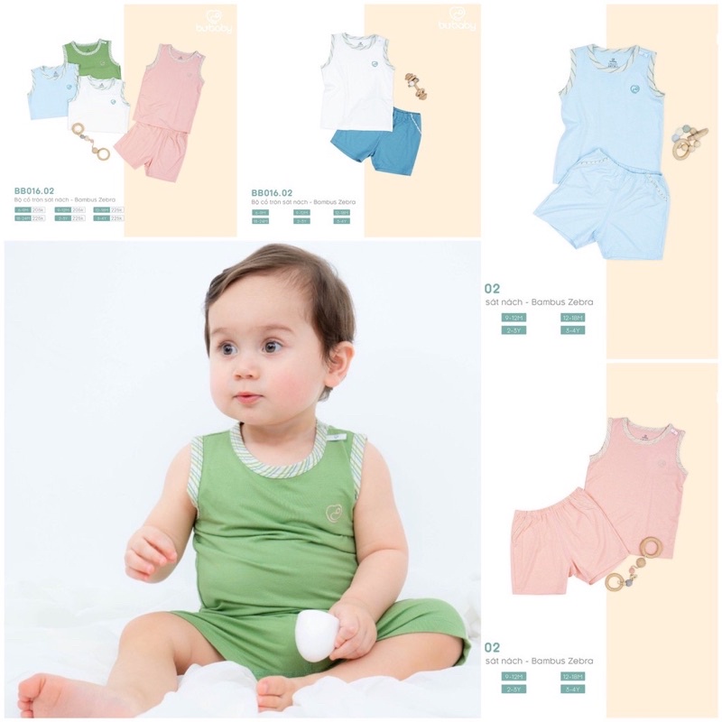 ba lỗ vải sợi tre cho bé trai- bé gái