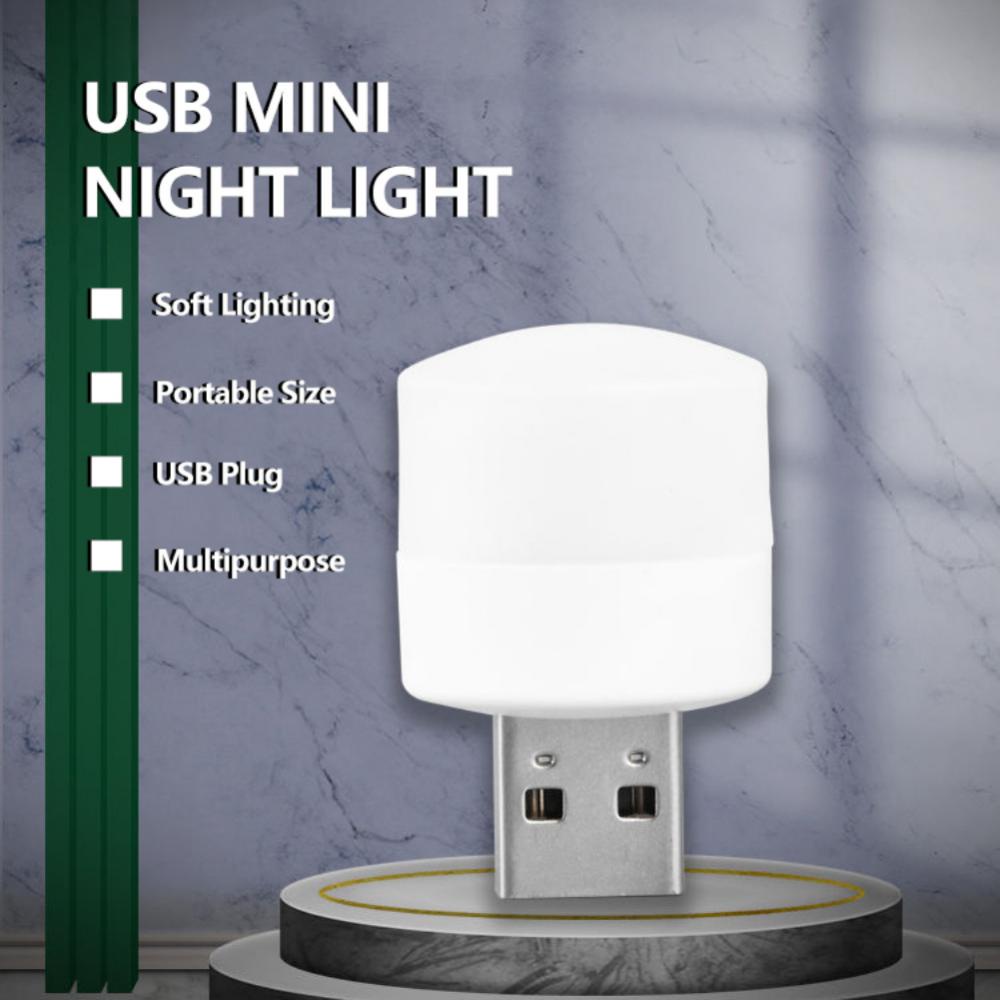 Đèn led Hình Tròn Nhỏ Gọn Sạc USB Tiện Dụng Trang Trí Giáng Sinh laptop