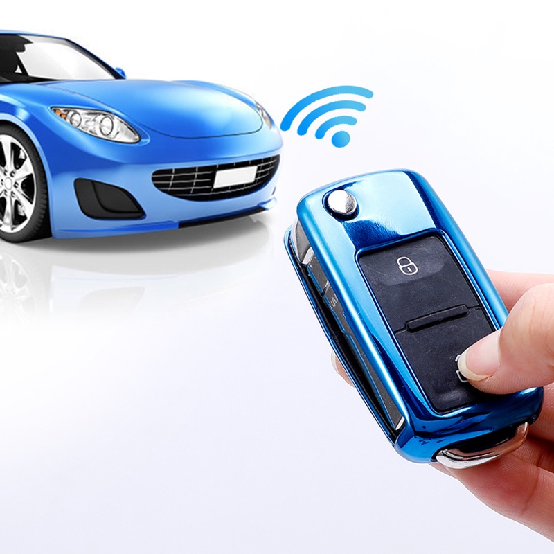 Vỏ Chìa Khóa Điều Khiển Từ Xa 5 Nút Cho Xe Volkswagen Polo Jetta Golf MK6 Tiguan Touareg 2 3 4