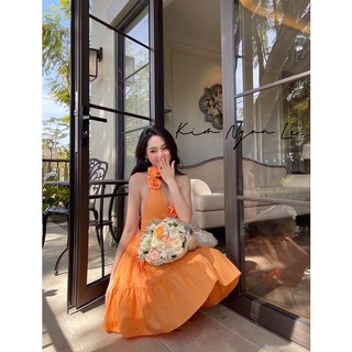 Váy Đầm Maxi 2 Dây Nữ Bánh Bèo