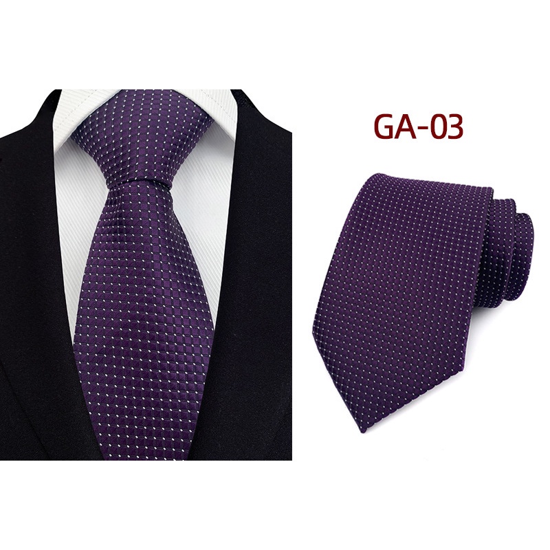 Cà vạt EFAN phần rộng nhất 8cm họa tiết chấm bi tùy chọn màu sắc