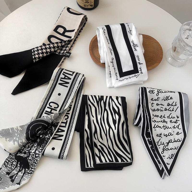 Kẹp Tóc Nơ Ruy Băng Dài Mỏng Thời Trang Cổ Điển Cho Nữ