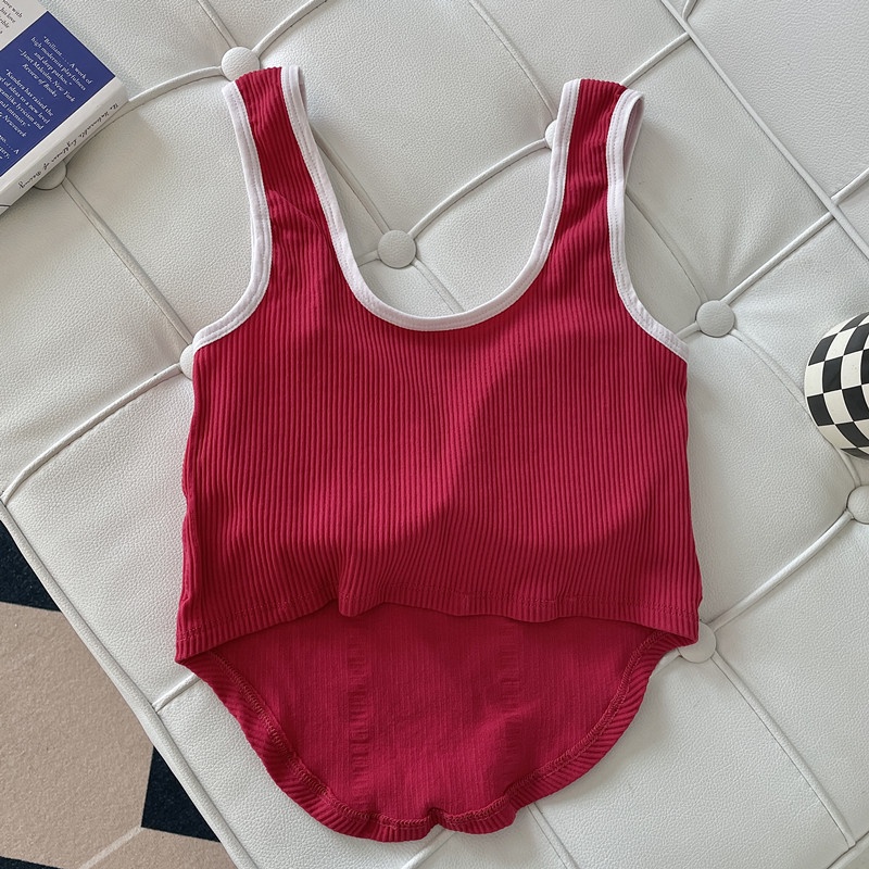 Áo hai dây SUXI có mút đệm ngực thời trang mùa hè quyến rũ cho nữ