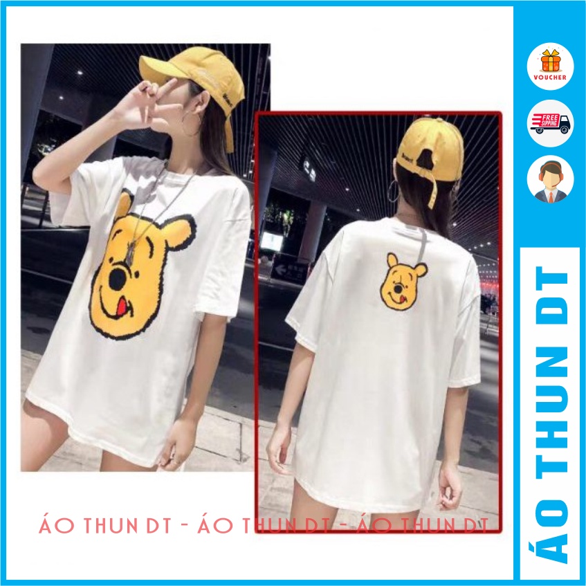 Áo tay lỡ gấu POOH