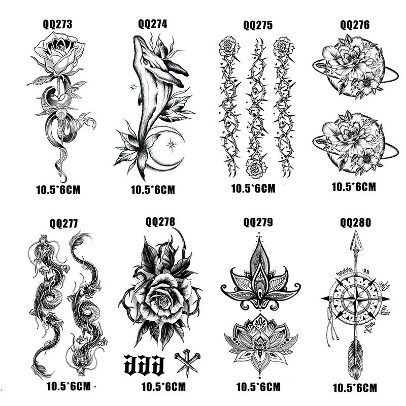 Hình Xăm Dán Tạm Thời Chống Thấm Nước 10.5 * 6CM Trong Vòng 10-15 Ngày