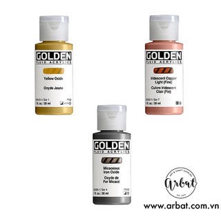 Màu vẽ Acrylic Golden Fluid chai 30ml - Bảng B