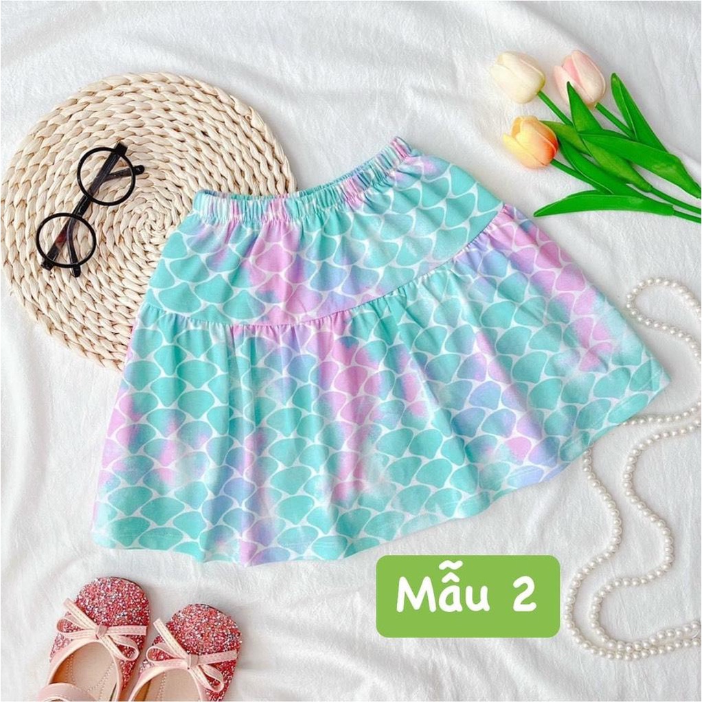[Siêu Sale] Chân váy kèm quần chip bé gái hãng Liti 100% cotton ( Link 1)