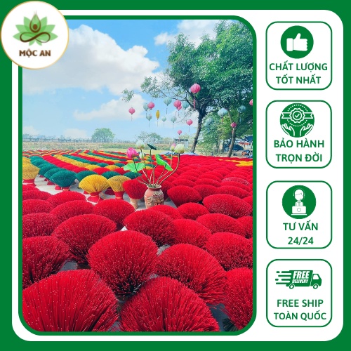 Chân Nhang Nhuộm Màu Sắc Nghệ Thuật Loại 1 Sản Phẩm Của Xưởng Nhang Mộc An