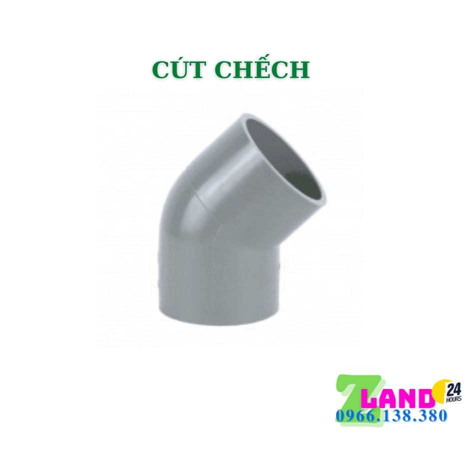 Phụ kiện ống PVC 90 - Cút vuông, chếch, nối thẳng, tê, Y,  ren trong, ren ngoài, bịt chụp, bịt ren