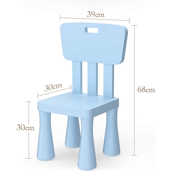 Ghế Nhựa Cao Cấp Màu Xanh Hồng Pastel Cho Bé - Embé Mỡ