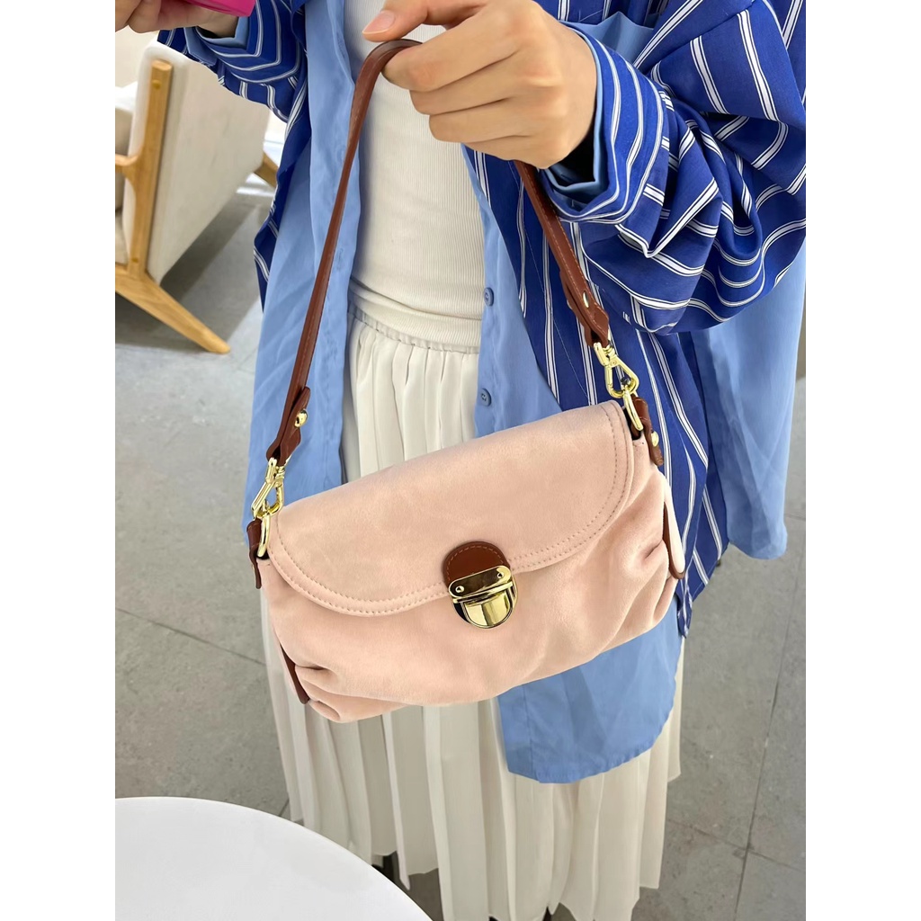 Túi Xách Da Lộn Thiết Kế Mới Cao Cấp Thời Trang