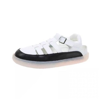 ( SẴN ĐEN 36 ) Sandal cut-out BIG SIZE 35-43 - Ảnh thật