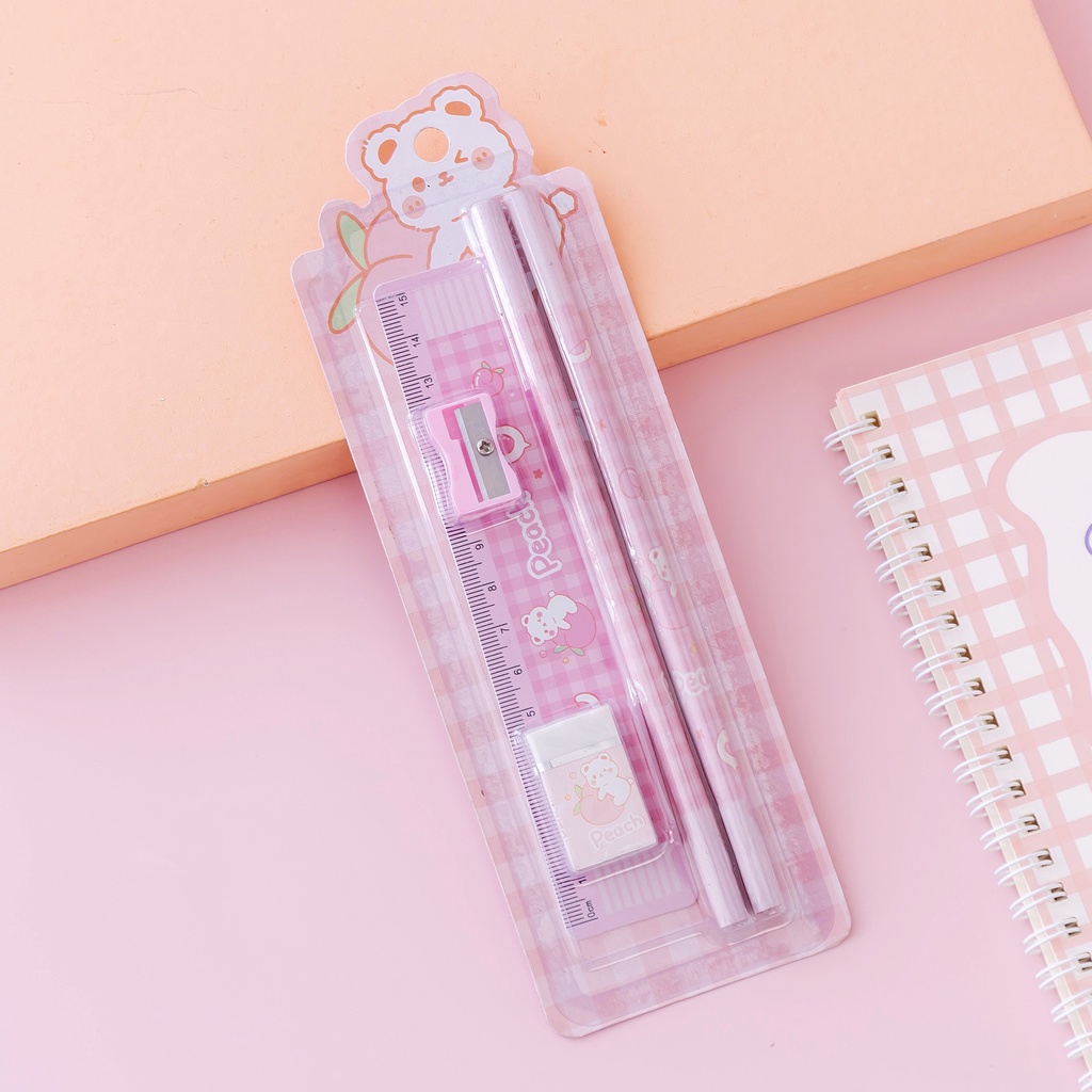 Set 5 Dụng Cụ Gọt Bút Chì Siêu Dễ Thương Dành Cho Các Bé