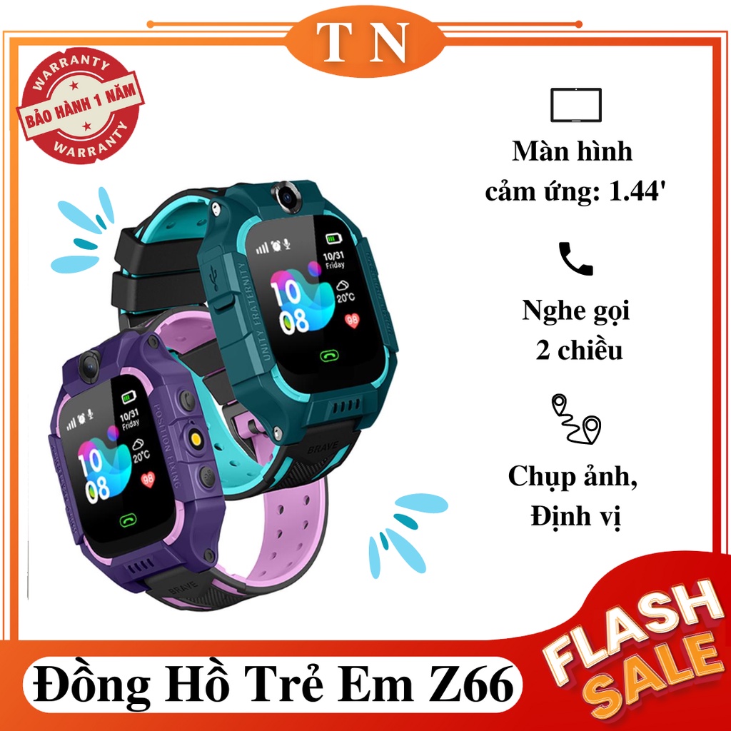 Đồng Hồ Định Vị Trẻ Em Z66 ( Bản Chống Nước)- Đồng Hồ Thông Minh Trẻ Em Z66, Có Thể Lắp Sim Nghe Gọi, Nhắn Tin, Chụp ảnh