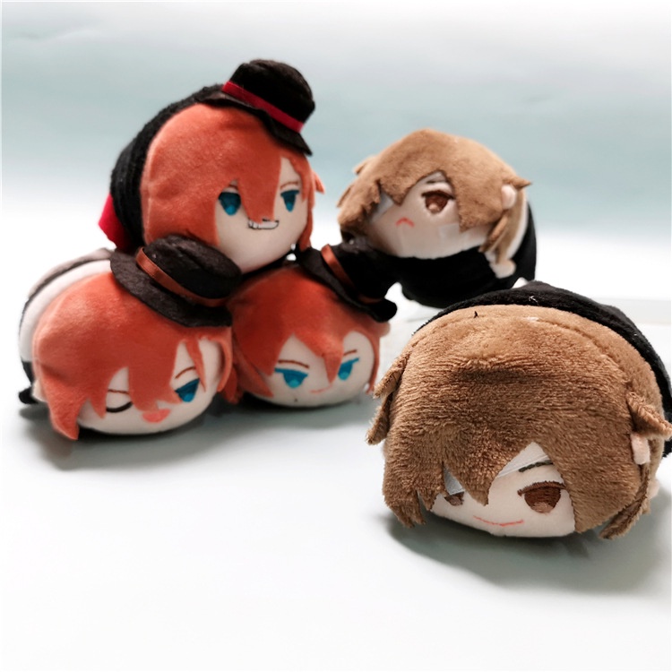 1 Móc Khóa Hình Thú Nhồi Bông Anime Bungou Stray Dogs Nakahara Chuuya Dazai Osamu Dễ Thương