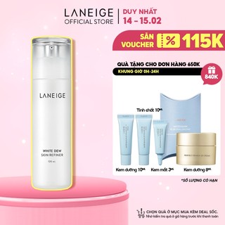[SHOPEE TRỢ GIÁ] Nước cân bằng dưỡng trắng da Laneige White Dew Skin Refiner 120Ml