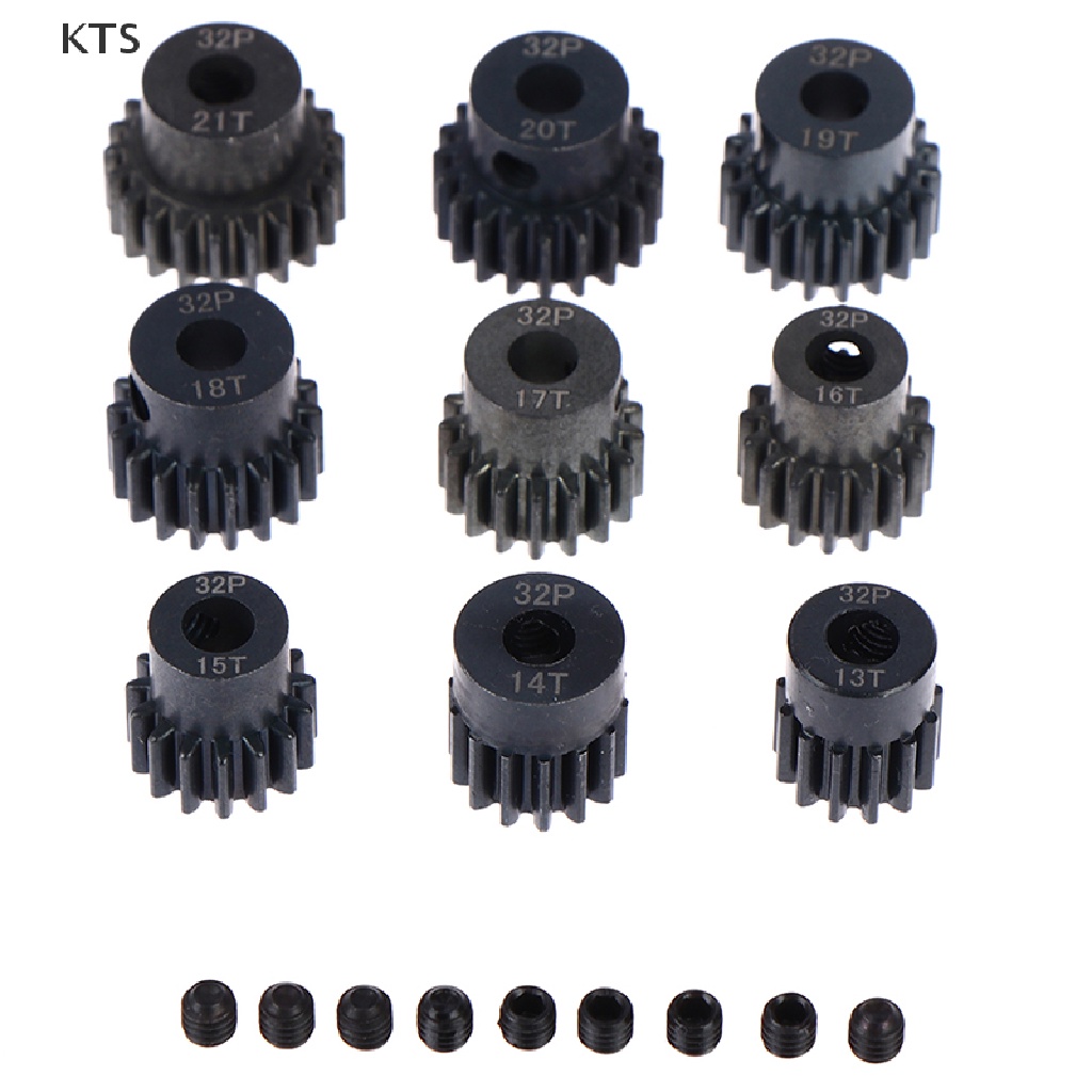 Bánh Răng Kim Loại Màu Đen 32P M0.8 5mm Cho Mô Hình Xe 1 / 10 Rc
