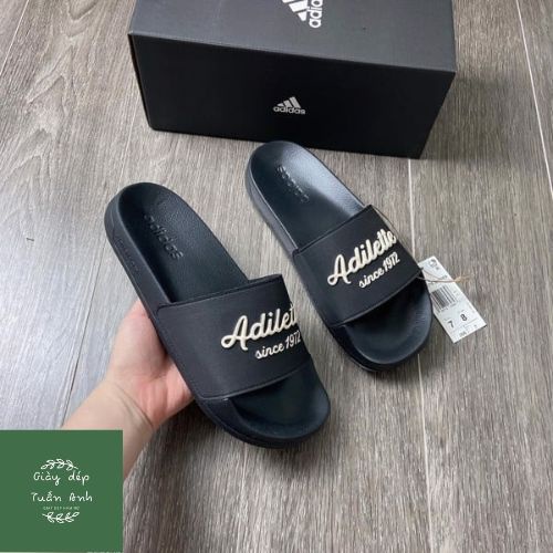 Dép nam nữ quai ngang Adidas Adilette Đang hot phong cách Unisex giaydeptuananh
