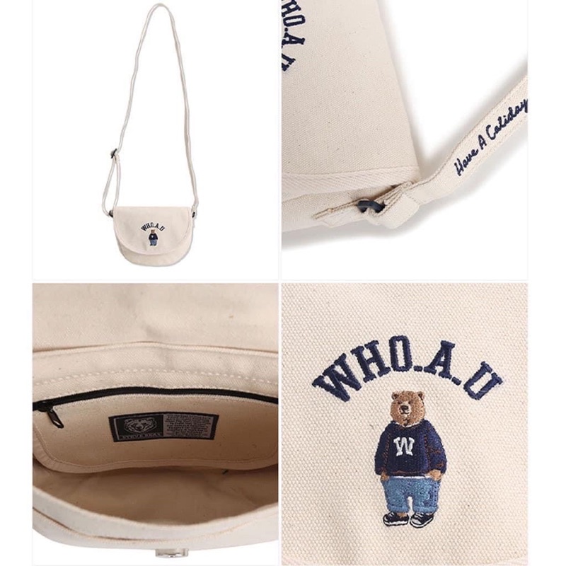 TÚI TOTE VẢI CANVAS CHÚ GẤU NĂNG ĐỘNG - BUSTORE