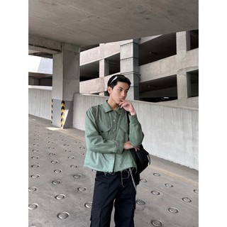 ÁO KHOÁC KAKI - JACKET CROPTOP BASIC